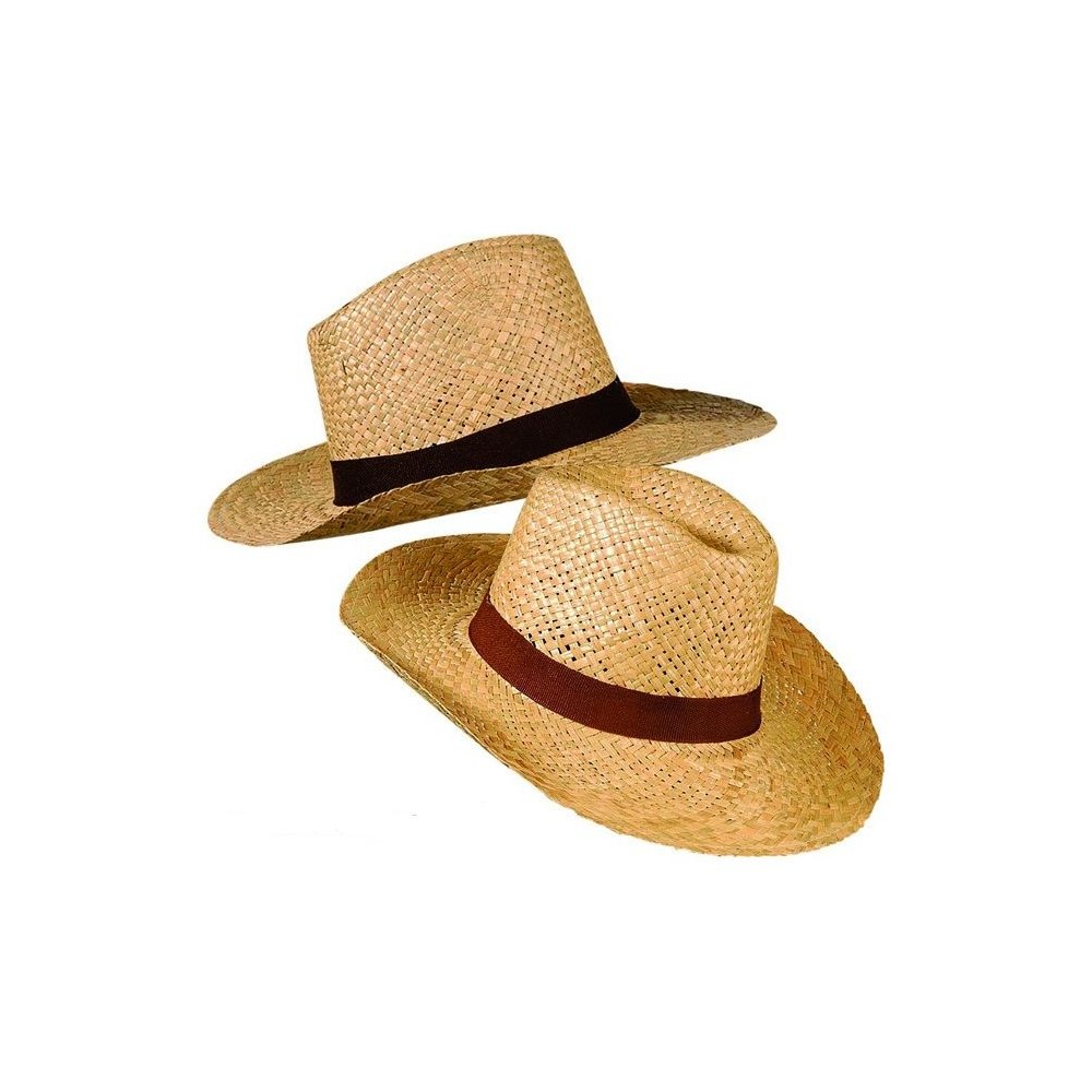 Chapeau Panama paille avec ruban