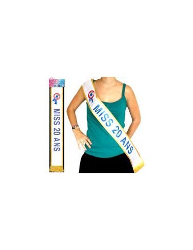 Echarpe "Miss 20 ans"