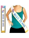 Echarpe "Miss 20 ans"