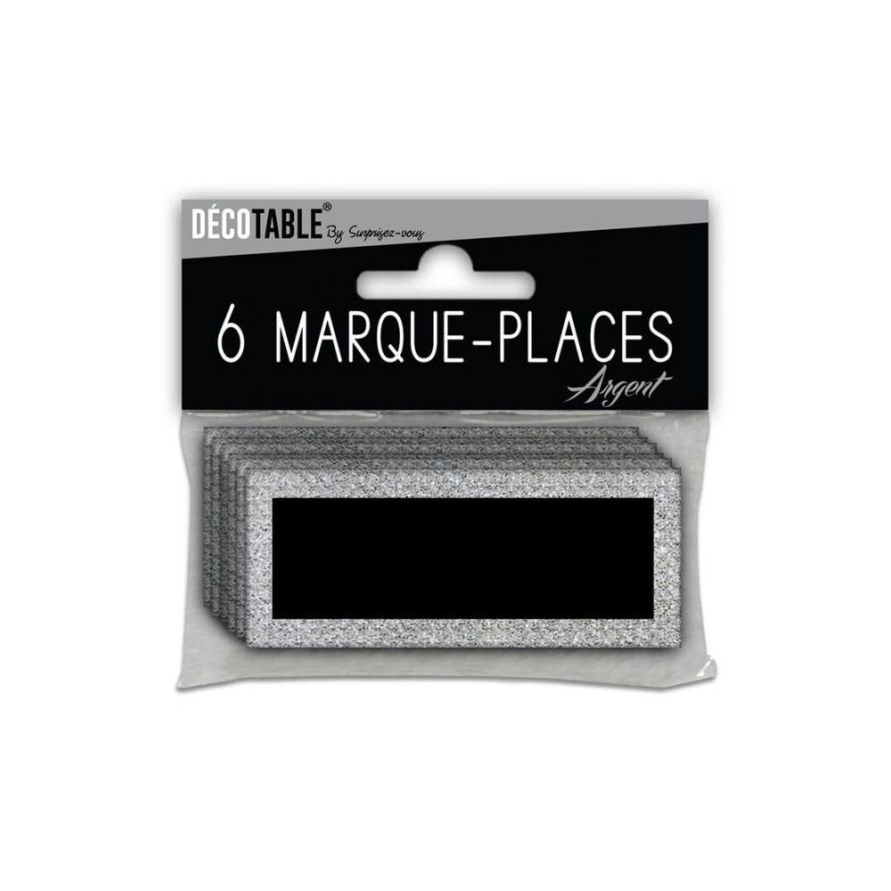 6 marques places paillettes