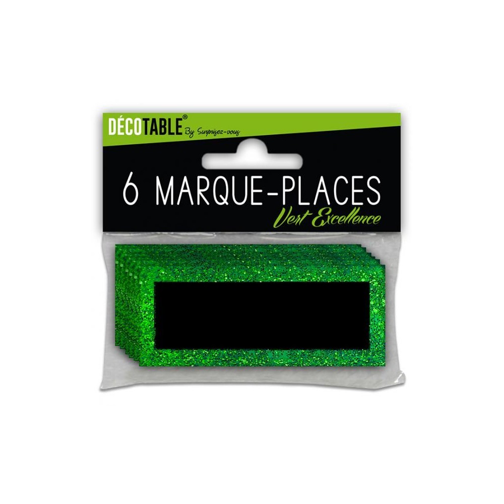 6 marques places paillettes
