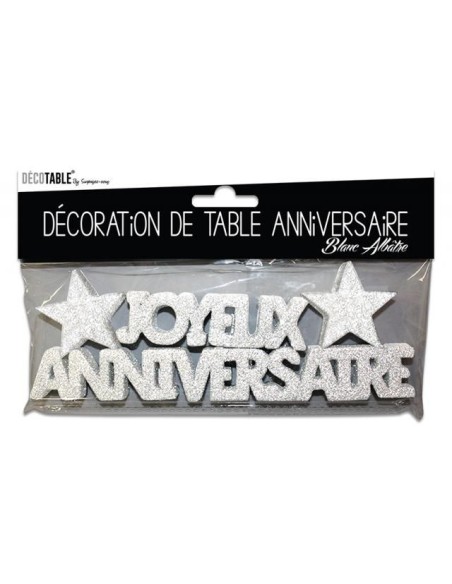 Décoration de table Joyeux Anniversaire
