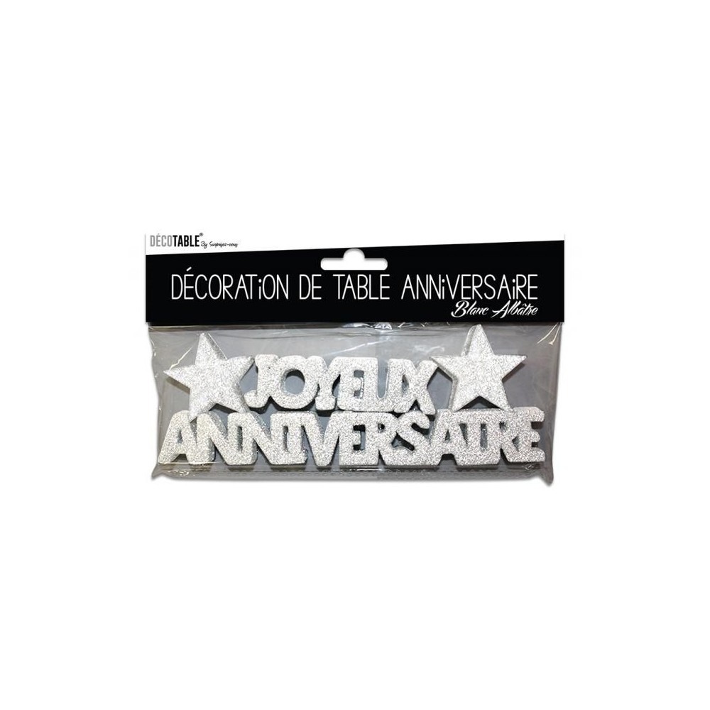 Décoration de table Joyeux Anniversaire