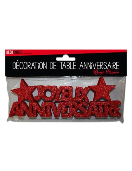 Décoration de table Joyeux Anniversaire