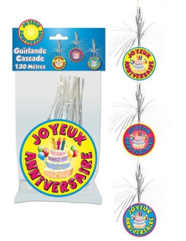 Guirlande cascade Joyeux Anniversaire