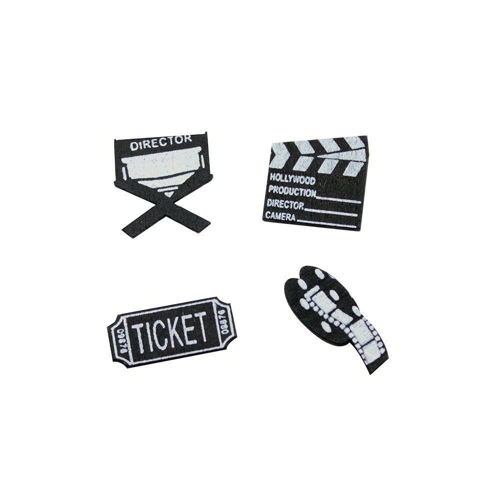 16 confettis de table cinéma