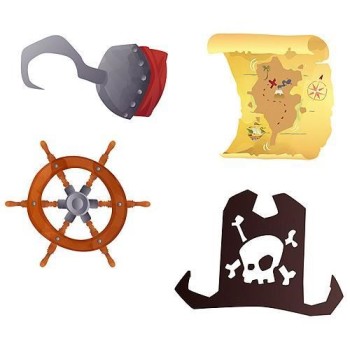 16 confettis de table pirates