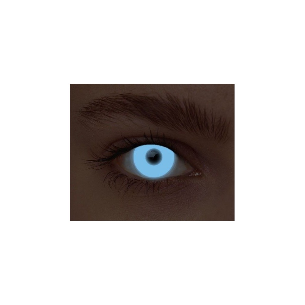 Lentilles néon bleu