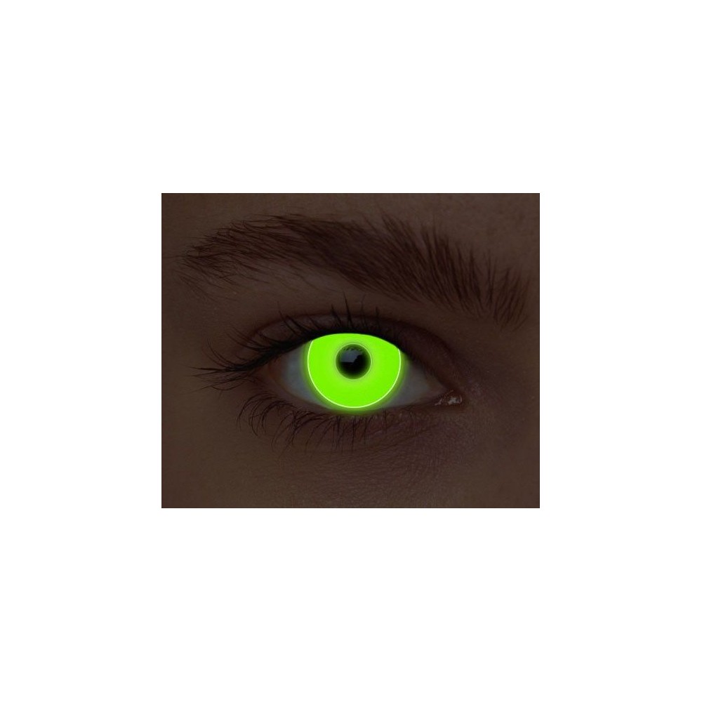 Lentilles néon vert