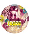 6 assiettes hippie