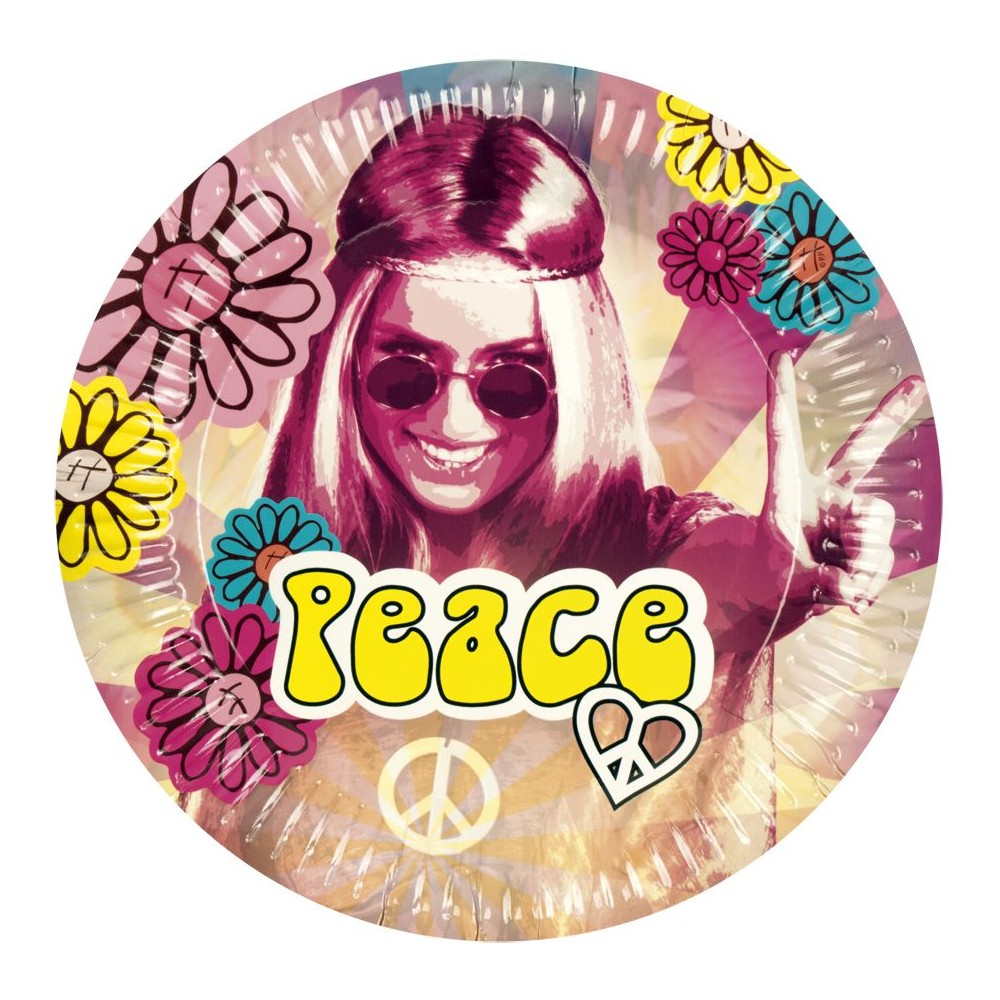 6 assiettes hippie