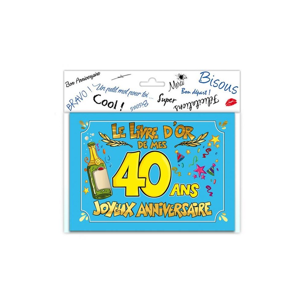 Livre d'or 40 ans