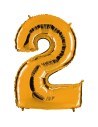 Ballon chiffre 2 or géant
