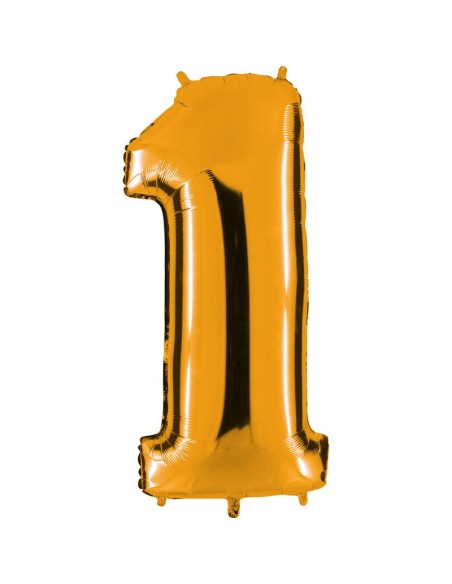 Ballon chiffre 1 or géant