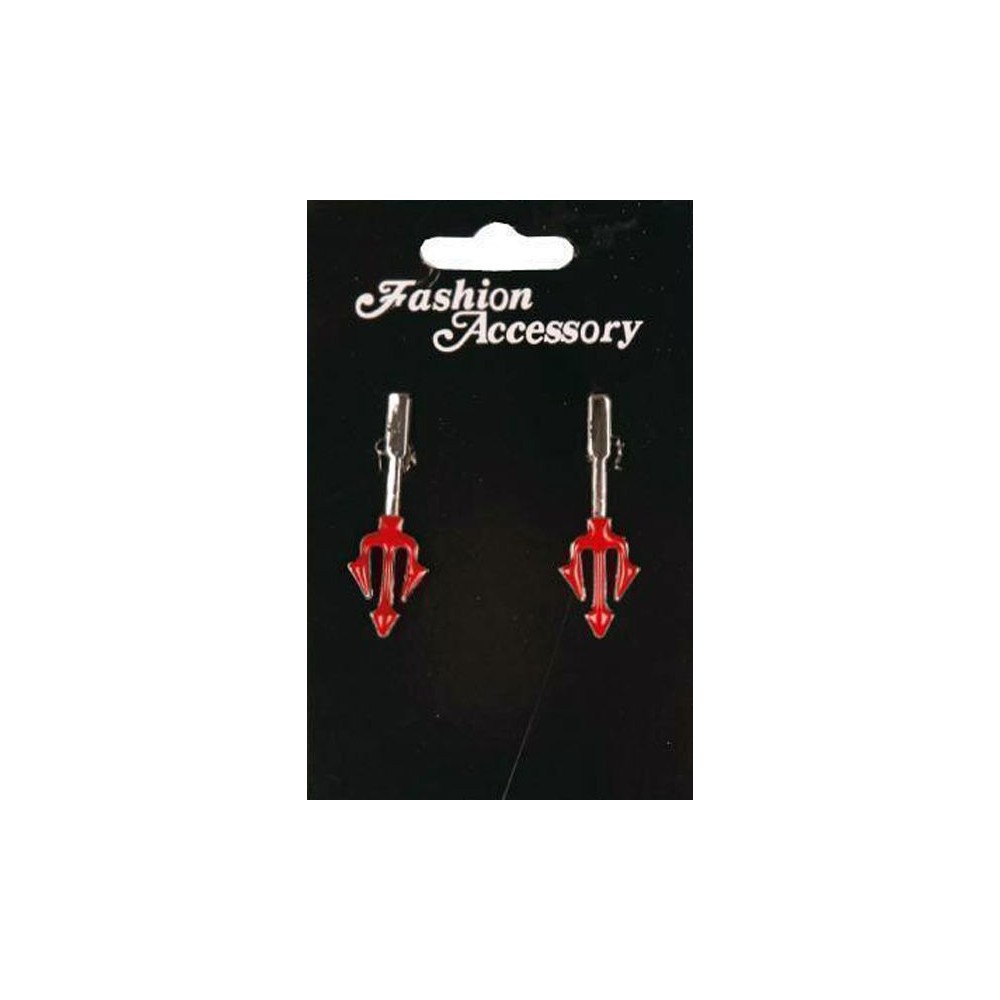 Boucles d'oreilles fourche de diable