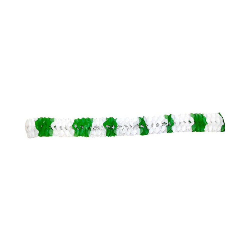 Guirlande verte et blanche