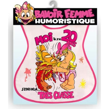 Bavoir anniversaire 20 ans