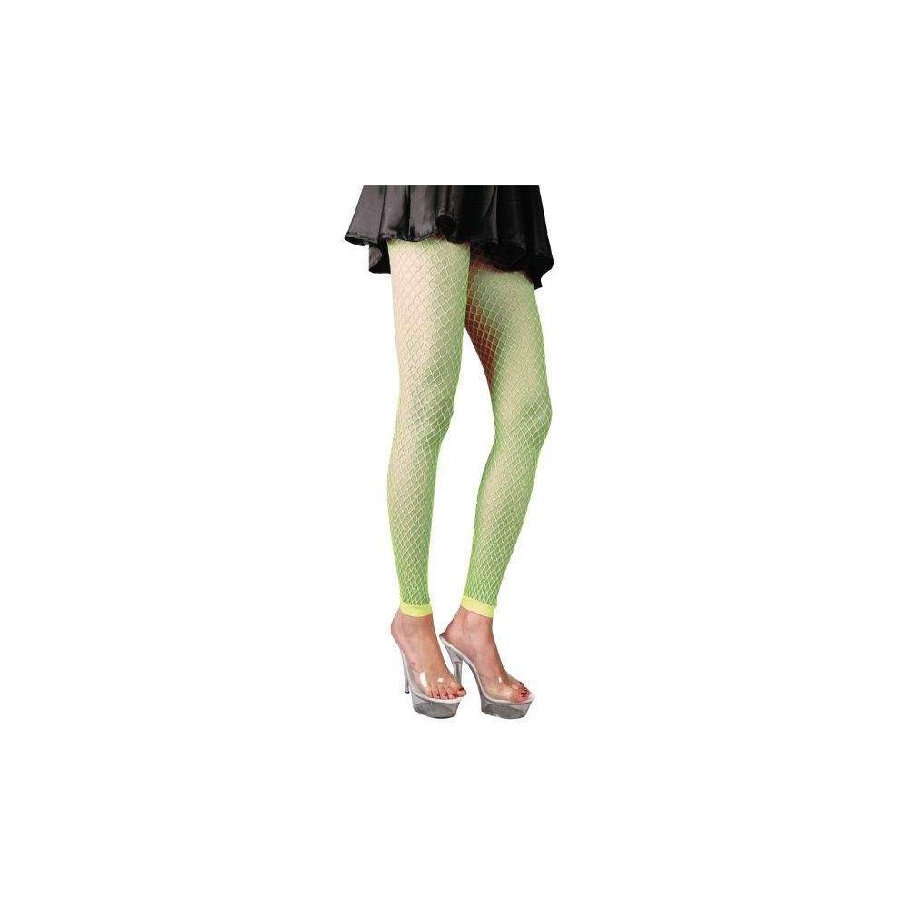 Legging résille vert fluo