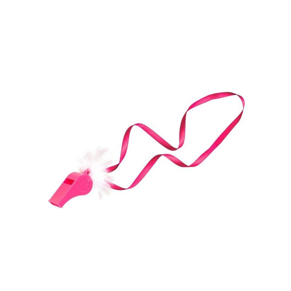 Lot de 6 sifflets roses EVJF