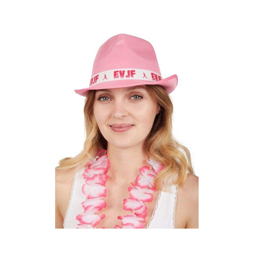 Chapeau rose EVJF