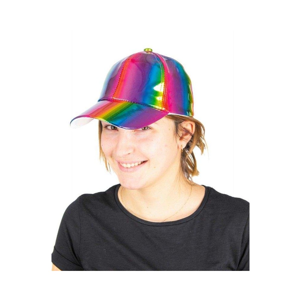 Casquette rainbow arc-en-ciel