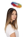Serre-tête auréole ange multicolore