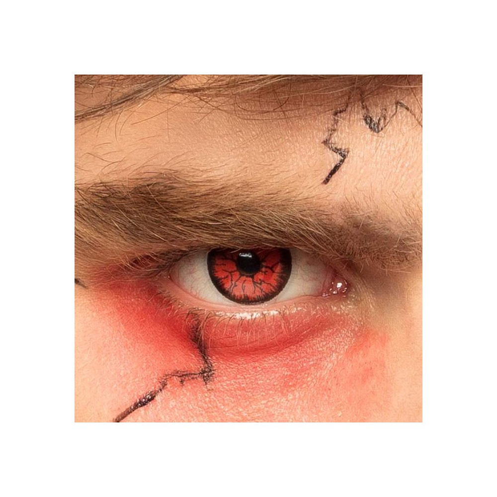 Lentilles explosion rouge