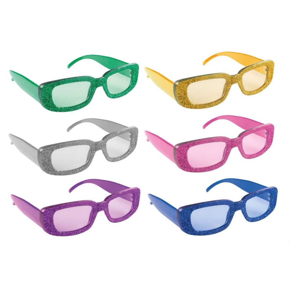 Lunettes rectangle à paillettes