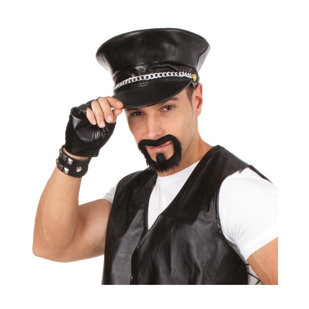 Casquette de biker avec chaine