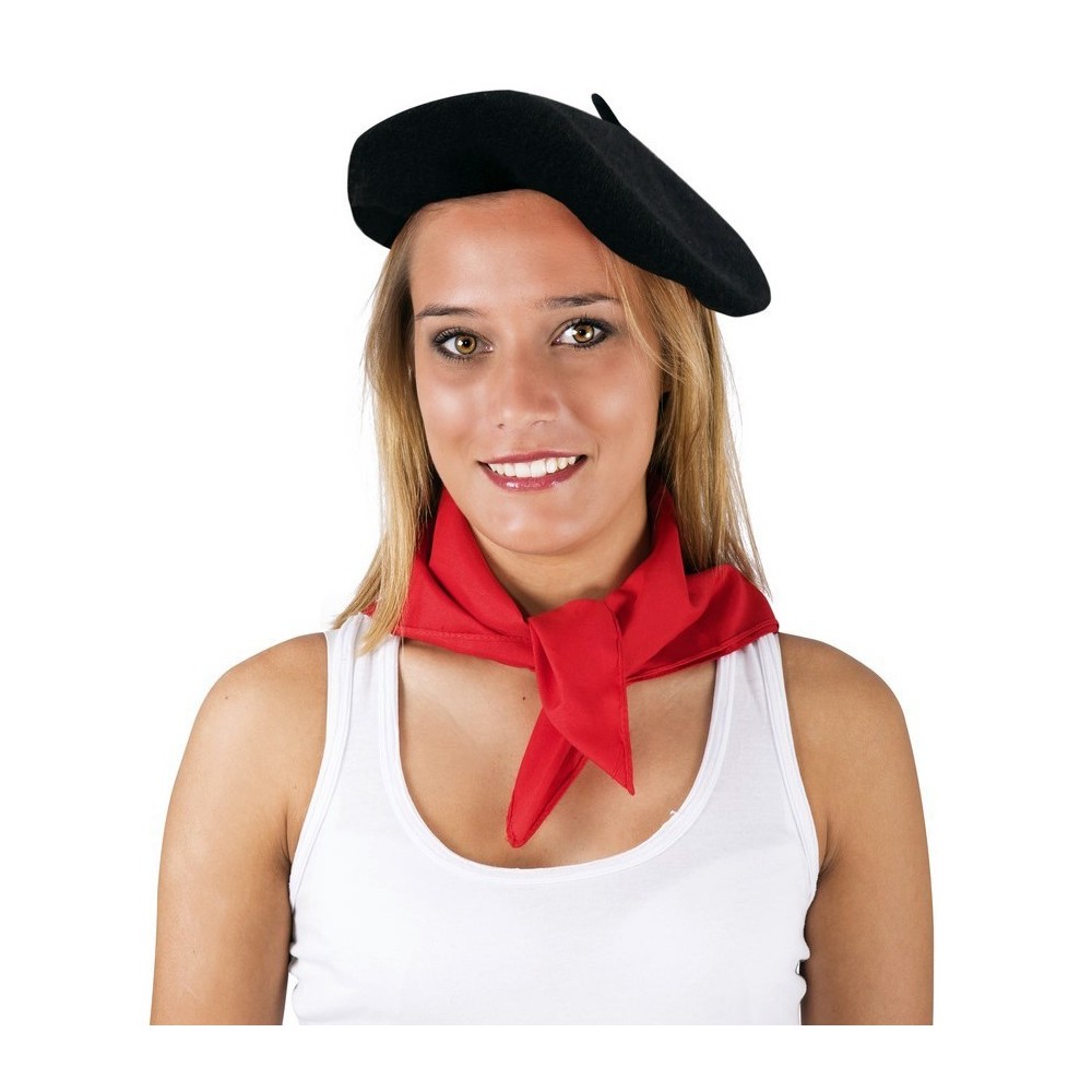 Béret en laine noir