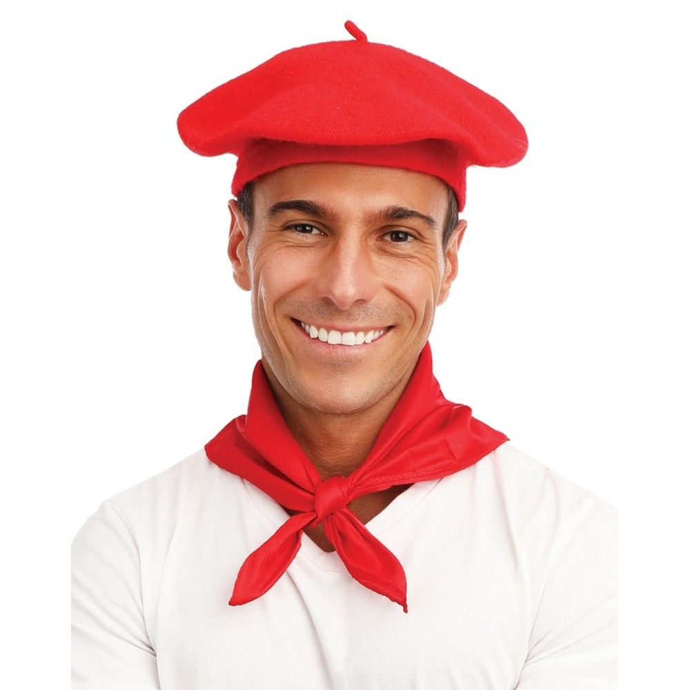 Béret en laine rouge