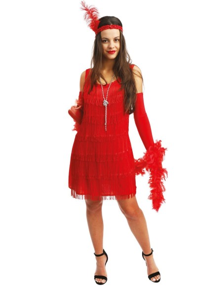 Robe charleston rouge