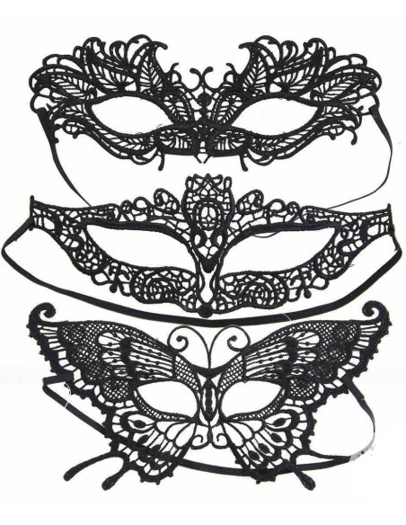 Loup dentelle noir