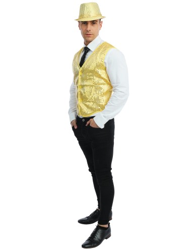 Gilet sans manche à sequins