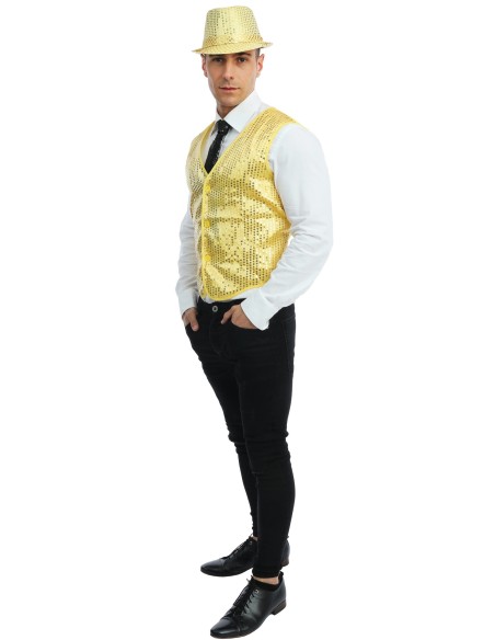 Gilet sans manche à sequins