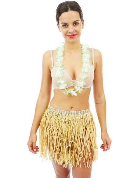 Collier hawaïen fleurs fines