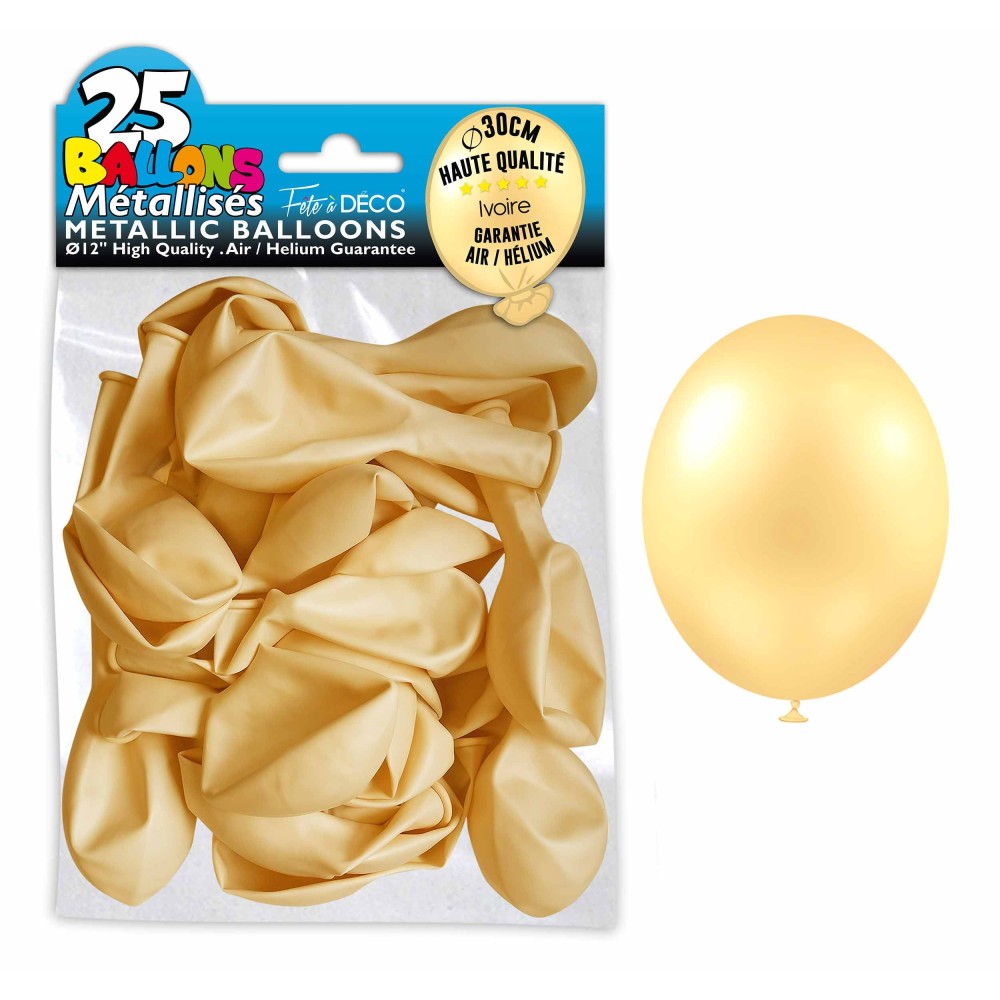25 ballons métal