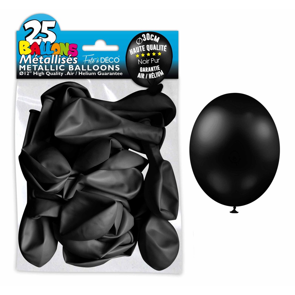 25 ballons métal