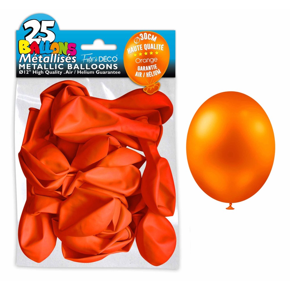 25 ballons métal