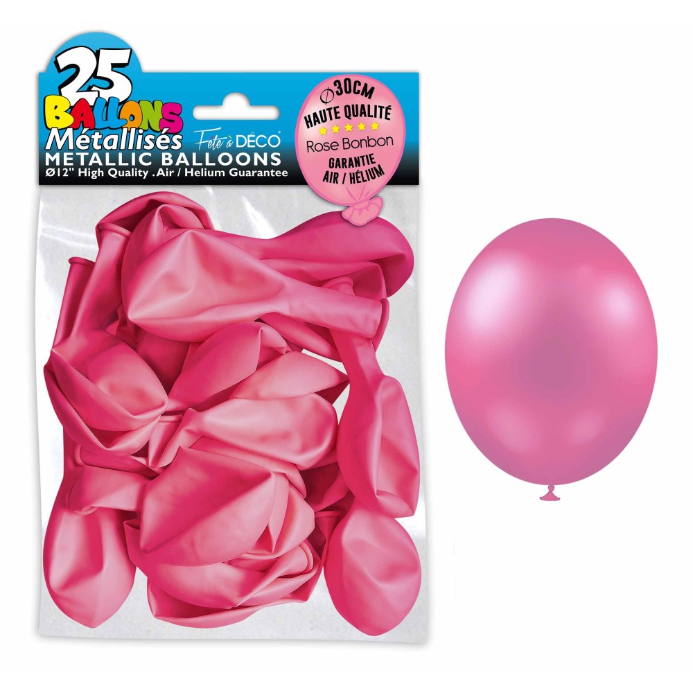 25 ballons métal