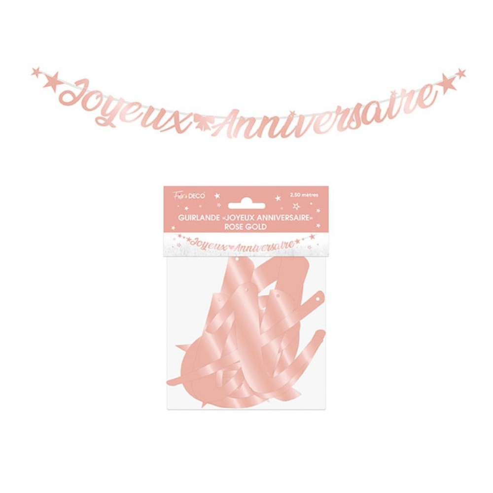Guirlande lettres Joyeux Anniversaire 2.5m