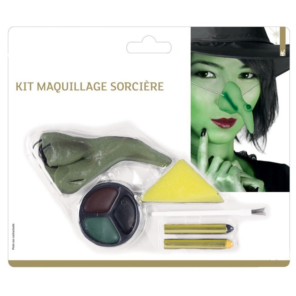 Accessoires pour maquillage de sorcière Halloween