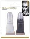 Duo maquillage fard gras noir et blanc