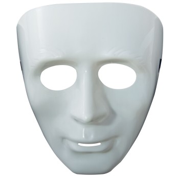Masque blanc rigide