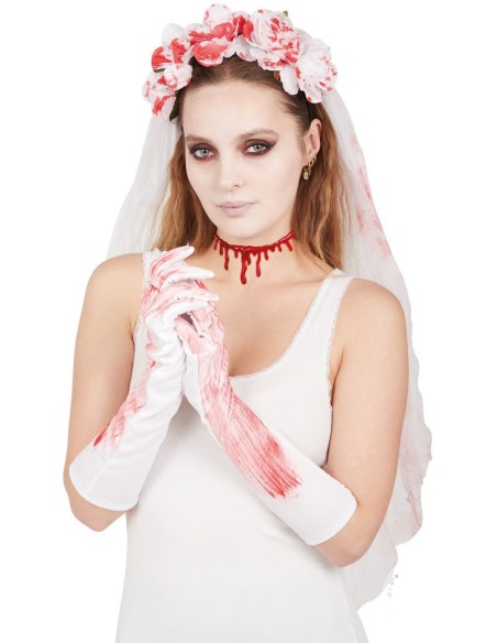 Accessoires pour déguisement femme mariée sanglante Lambersart