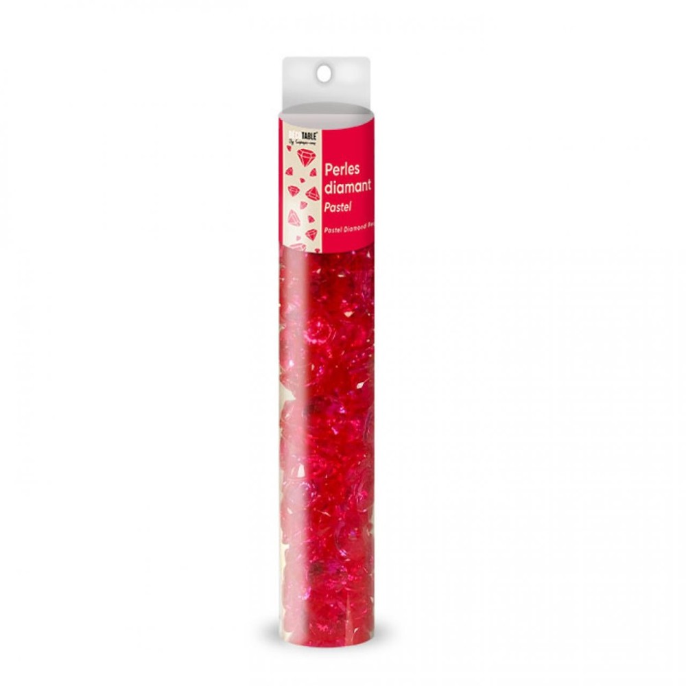 Perles diamant rouge 75g