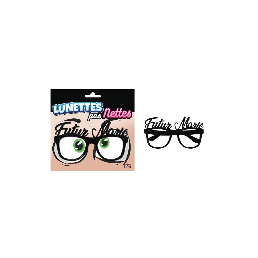 Lunettes futur marié noires