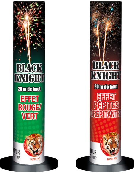 4 comètes Black Knight 20mm