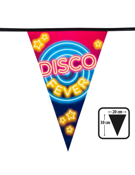 Guirlande fanions Disco Fever 6m