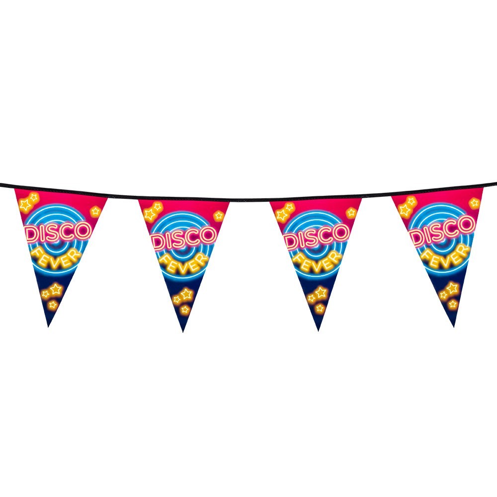 Guirlande fanions Disco Fever 6m
